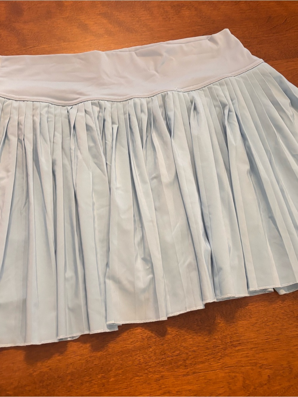 Light Blue Pleated Mini Skort— Flirty Everyday Style